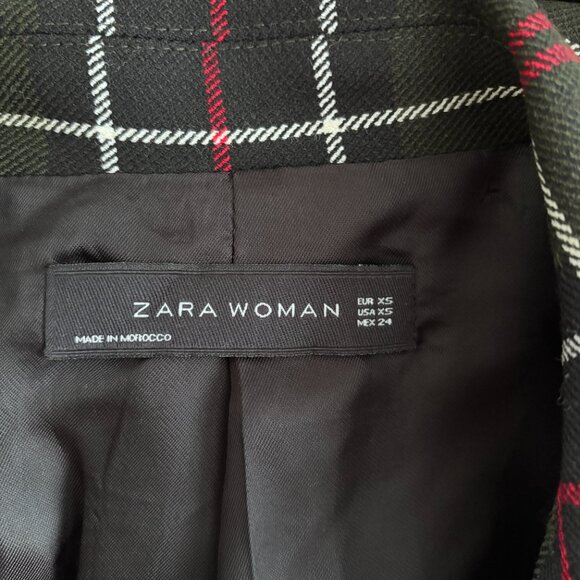 Zara Tartan Plaid Double Breasted Blazer - Picture 10 of 10
